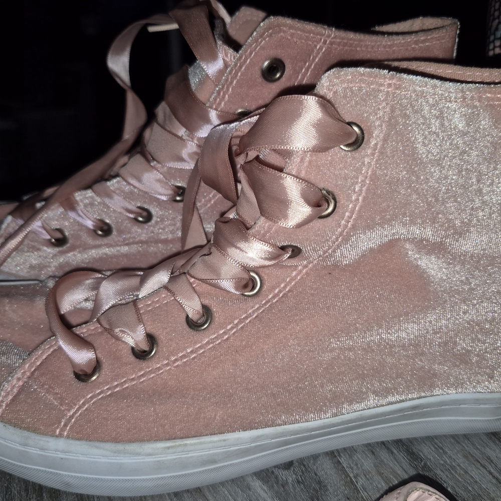 Stylish Pink High-Top Sneakers